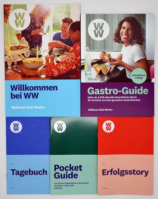 Weight Watchers - 5-teiliges Starter Set inkl. Gastro Guide und Tagebuch 2019