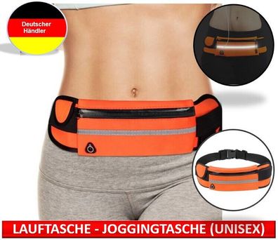 wasserfeste Lauftasche – Joggingtasche – Bauchtasche für Sport/ Freizeit - orange