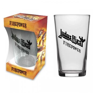Judas Priest Firepower Bierglas Trinkglas Beer glass 100% Merchandise