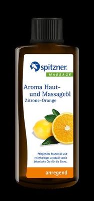 Spitzner Aroma Haut- und Massageöl l Zitrone-Orange, 190ml