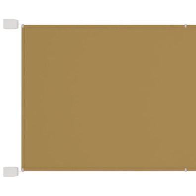 Senkrechtmarkise Beige 100x420 cm Oxford-Gewebe