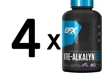 4 x Kre-Alkalyn EFX - 240 caps