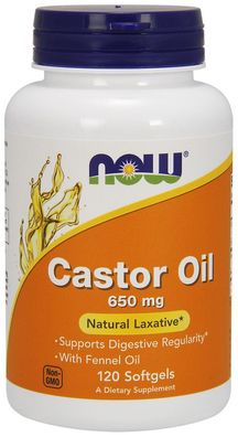 Castor Oil, 650mg - 120 softgels