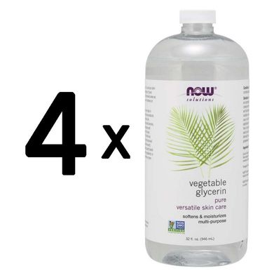 4 x Vegetable Glycerine - 946 ml.