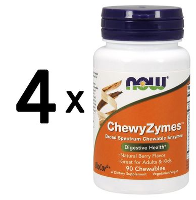 4 x ChewyZymes - 90 chewables