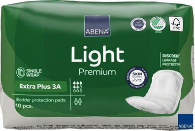 ABENA Light Extra Plus 3A Inkontinenzeinlagen Für Frauen Männer 10 Stück