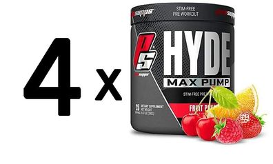 4 x Hyde Max Pump, Fruit Punch - 280g