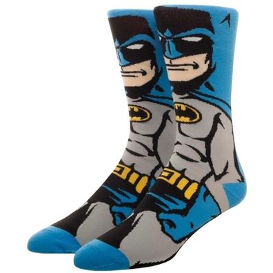 Batman Face Blaue Socken - DC Joker 360° Motiv Charakter Justice League Hero Socken