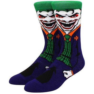 Joker Happy Face Socken - DC Batman 360° Motiv Charakter Justice League Hero Socken