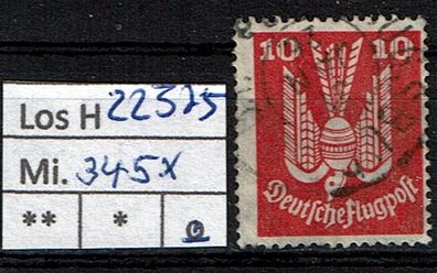 Los H22375: Deutsches Reich Mi. 345 x, gest.