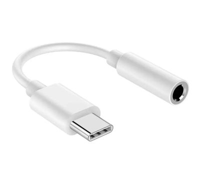 USB C auf (Aux) 3,5mm Klinke Adapter Kabel Weiß Huawei Realme HTC OPPO XIAOMI