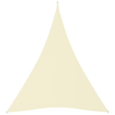 Sonnensegel Oxford-Gewebe Dreieckig 3x4x4 m Creme