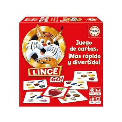 Educa - Lince Go Card Version, Family Board Game With Reflective