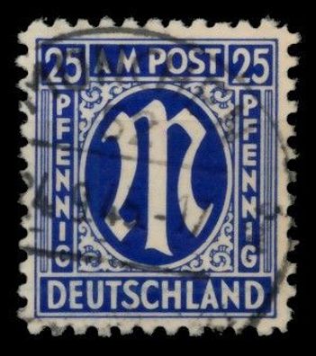 BIZONE AM-POST Nr 9x gestempelt X75F22A