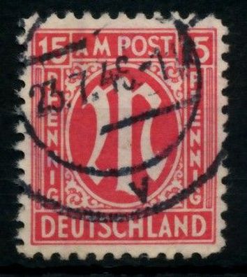 BIZONE AM-POST Nr 8z gestempelt X760C3E