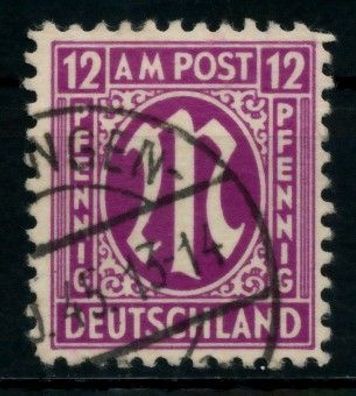 BIZONE AM-POST Nr 7z gestempelt X760C8E