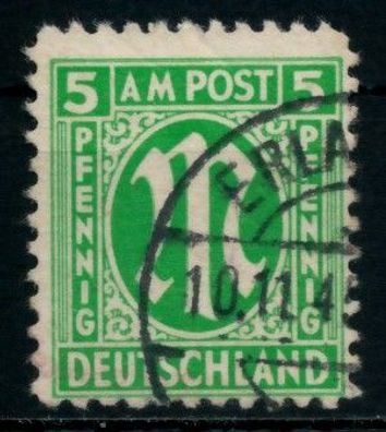 BIZONE AM-POST Nr 3z gestempelt X760D72