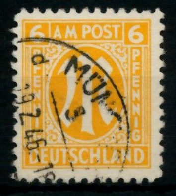 BIZONE AM-POST Nr 4z gestempelt X760ECE