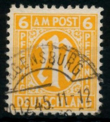BIZONE AM-POST Nr 4z gestempelt X760E52