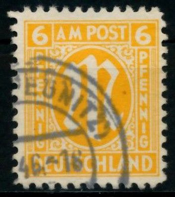 BIZONE AM-POST Nr 4z gestempelt X760DF2
