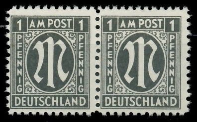 BIZONE AM-POST Nr 16Az postfrisch WAAGR PAAR X81E70A