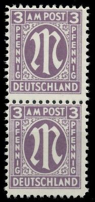 BIZONE AM-POST Nr 17aCz postfrisch SENKR PAAR X81E73E