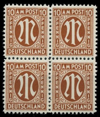 BIZONE AM-POST Nr 22Az postfrisch Viererblock X81E79E