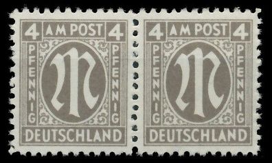 BIZONE AM-POST Nr 18Az postfrisch WAAGR PAAR SRA X81E8D2