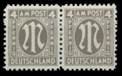 BIZONE AM-POST Nr 18Az postfrisch WAAGR PAAR SRA X81E8D6