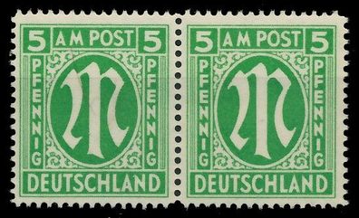 BIZONE AM-POST Nr 12-Fy postfrisch WAAGR PAAR X81E8F6