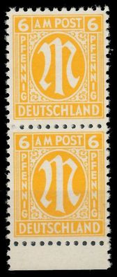 BIZONE AM-POST Nr 4z postfrisch SENKR PAAR URA X81EA42