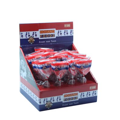 Holland Foodz Mini Herz Lutscher rot weiß Herz 17g 24er Display