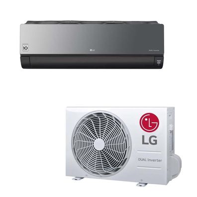 LG AC09BK. NSJ / AC09BK. UA3 2,5 kW - Artcool Wandgerät - Klimaanlage Set - Schwarz