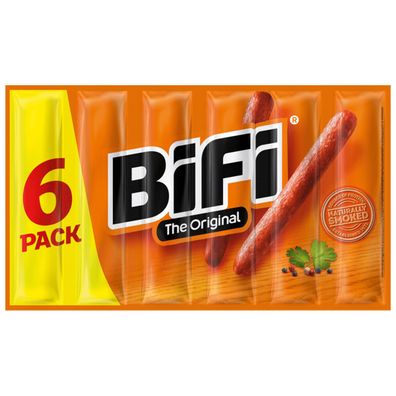 Bifi Salmi Snack Original geräuchert Proteinreich Sixpack 6x25g