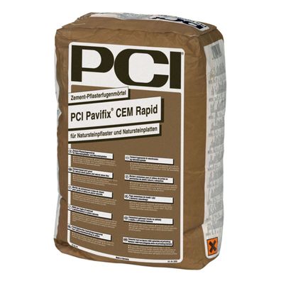 40x PCI Pavifix CEM Rapid 25kg Zement-Pflasterfugenmörtel