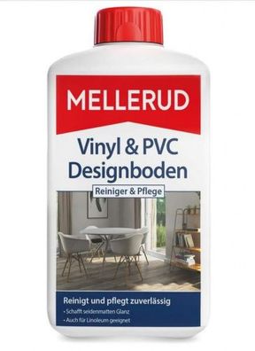 Mellerud Vinyl & PVC Designboden Reiniger & Pflege | 1 x 1 l | Zuverlässiges Reinigun