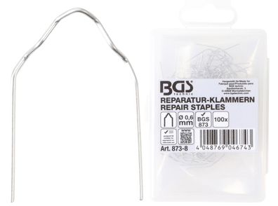 Reparatur-Klammern | V-Form | Ø 0,6 mm | 100-tlg. BGS