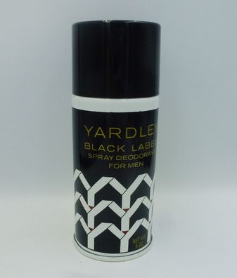 Vintage YYY Yardley Black Label - Spray Deodorant for Men 5 Oz 150 ml