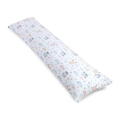 Seitenschläferkissen mit Bezug Baumwolle 40 x 145 cm - Komfortkissen Schlafkissen Sei