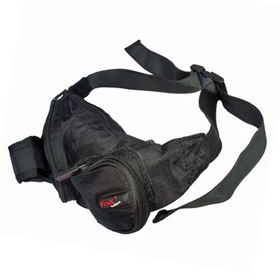 Fox Outdoor Hüfttasche, Bauchtasche mit Handyfach schwarz verstellbarer Hüftgurt