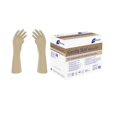 Gentle Skin® Micro OP®OP-Handschuh aus Latex, steril, puderfrei, Gr. 7 | Packung (50