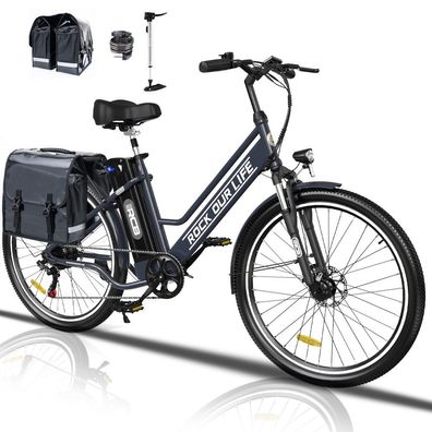 RCB E-Bike, 7 Gang, 36V 12AH SPedelec Elektro Trekkingrad 26" cityrad max 90km