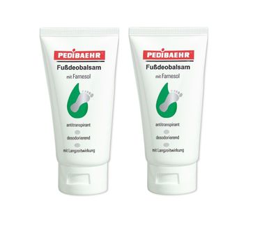 Pedibaehr - Fußdeobalsam mit Farnesol 2x 75ml