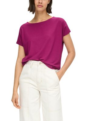 s. Oliver Relaxed Fit T-Shirt in Dunkelmagenta