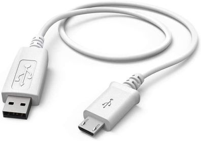 Hama Ladekabel Datenkabel Micro-USB 1,0m USBKabel USB-A weiß