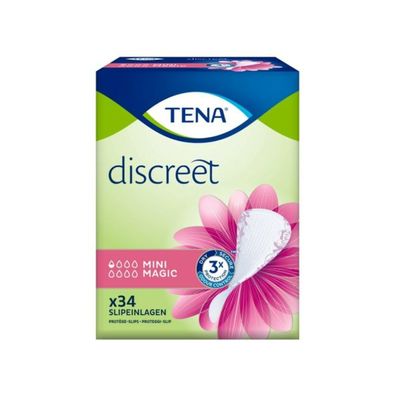 TENA Discreet Mini Magic Inkontinenzeinlage | Packung (34 Stück)