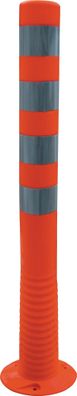 Sperrpfosten TPU orange/ weiß D.80mm z. Schr.m. Befestigungsmat. H.1000mm H.1000mm