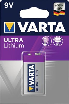 Batterie ULTRA Lithium 9 V 6LP3146 1150 mAh 6122 1 St./ Bl. VARTA