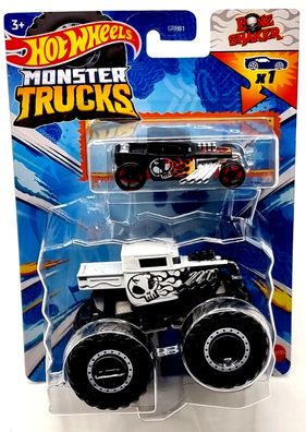 Mattel Hot Wheels doppel Pack Auto + Monster Trucks HWN41 Bone Shaker