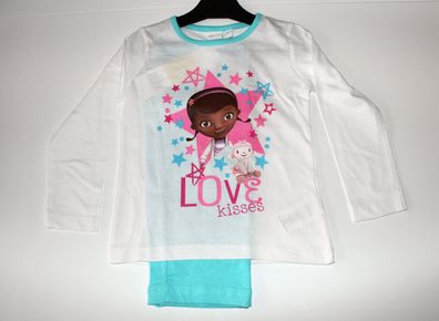 Pyjama Set Schlafanzug Mädchen Disney Doc McStuffins Größe 98 104 110 116 #162
